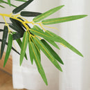 Pianta Artificiale Bambù H120 cm con Vaso Verde