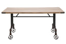 Tavolo da Pranzo Manhattan 160x91,5x76 cm in Ferro e MDF