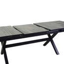 Tavolo Allungabile da Giardino 200/260x100xh75 cm in Alluminio Dover Antracite