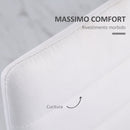 Set 4 Sedie 41x50x97 cm in Tessuto Bianco