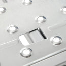Scala Telescopica a 5 Posizioni con 2 Piattaforme di Sicurezza 339x76x10 cm in Alluminio Argento