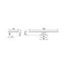 Faretto Led per Specchio da Bagno Virgo 5 Pezzi Cromato Brillo Tecnoplastica Emuca