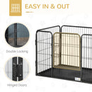 Gabbia per Cani 125x78x80 cm in Acciaio e ABS Grigio