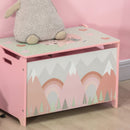 Cassapanca Baule Portagiochi 60x37x39 cm in MDF Rosa
