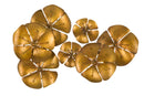 Pannello Flowe Oroy 80x6x57 cm in Ferro Oro