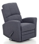 Poltrona Relax da Allattamento Reclinabile Manuale in Tessuto Mamy Blu