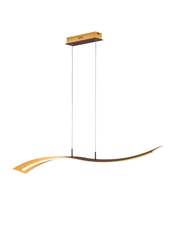 acquista Suspension LED d'intérieur en métal doré