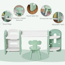 Set Tavolino con Sedia per Bambini Verde