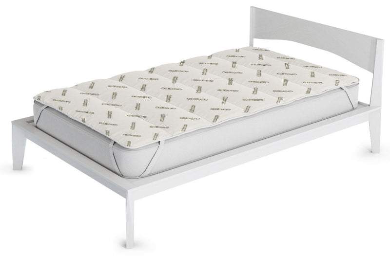 Topper Trapuntato Imbottito Antiacaro con Elastici Grigio Chiaro Varie Misure