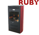 Stufa a Bioetanolo da Interno Elegance 47x36x75 cm 3000W 2L Fiamma Ventilata Bordeaux 