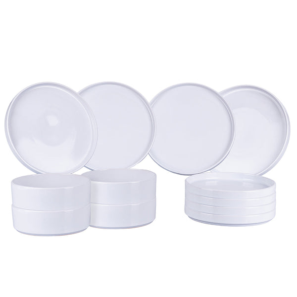 prezzo Service de table 12 pièces en grès VdE Tivoli 1996 Gourmet Bianchi