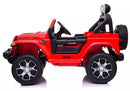 Macchina Elettrica per Bambini 12V Mp4 2 Posti con Licenza Jeep Wrangler Rubicon Rossa