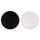 Set 4 Piatti Pizza Ø32x1 cm  in Ceramica VdE Tivoli 1996 Colours Bianco e Nero Satinato