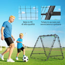 Rete Rebounder da Calcio Pieghevole Angolazione Regolabile 100x95x90 cm Nero      