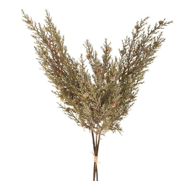 online Set 4 Bruyère Artificielle à 3 Branches Hauteur 50 cm Vert