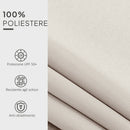 Telo di Ricambio per Tenda Parasole Retrattile 3x2,5 m in Poliestere Anti UV 50+ Crema      