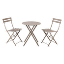 Set Tavolino e 2 Sedie Pieghevoli da Giardino Teresa Talpa