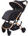 Poussette trolley pliante Barotti Primo XL pour enfants noir/or rose