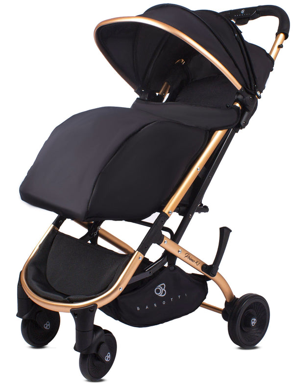 prezzo Poussette trolley pliante Barotti Primo XL pour enfants noir/or rose