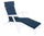 Coussin en tissu bleu vapeur Poly180 pour l'extérieur