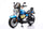 Moto Elettrica per Bambini Cruiser Acceleratore a Manubrio 12V 7Ah Blu Metallizzato