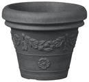 Vaso in Resina Tulli Festonato Classic Antracite Varie Misure