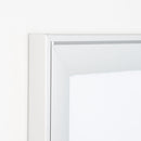 Bacheca con Apertura a Battente 52,1x69,6x2,3 cm in Alluminio Silver