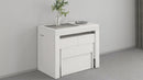 Panca Allungabile 66/290x25x45 cm Pratika Singola A Larice Bianco  