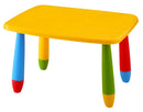 Tavolino per Bambini 72,5x57x47 cm in Plastica Giallo
