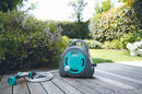 Mini Avvolgitubo Portatile 11,5 mt per Irrigazione Bauer Aqua Bag Blu