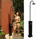 Doccia Solare da Giardino in Plastica con Rubinetto Acqua Calda/Fredda Kokido