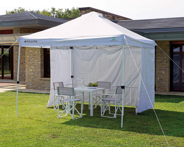 online Tonnelle de jardin pliante en fer 3x3m blanc