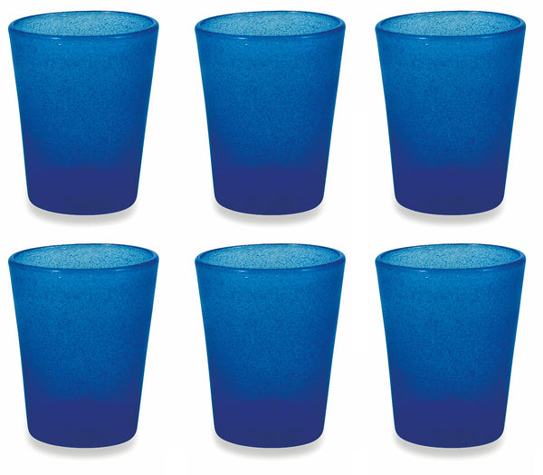 Set de 6 verres Ø8x10,5 cm en verre VdE Tivoli 1996 Cancun Bleu prezzo