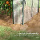 Serra da Giardino 2 Zone Separate e Porte Avvolgibili 100x80x150cm Copertura in PE