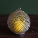 Set 6 Palle di Natale da Appendere Ø 10 cm in Vetro e Plastica