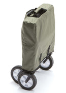 Carrello da Giardinaggio Pieghevole 85x45x53 cm in Acciaio con Manico Estensibile Taddei Garden Plus Verde Scuro