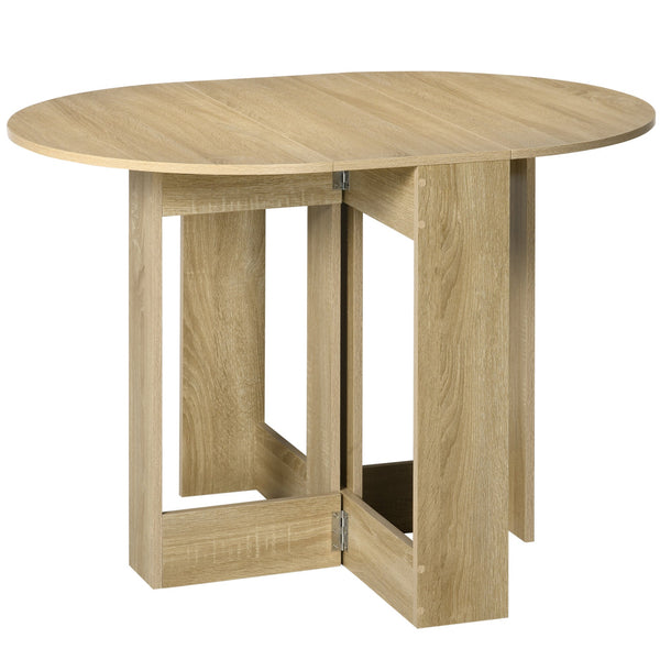 acquista Tavolo Pieghevole Salvaspazio 104x76x73,7 cm 2 Ribalte Rovere