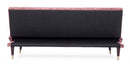 Divano Letto 3 Posti 180x88x82 cm Alma in Velluto