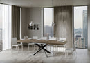Tavolo Allungabile 200-460x90x77 cm Volantis Tortora Telaio Antracite 