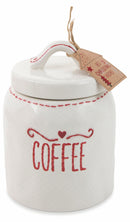 Set 3 Barattoli Sale Caffè Zucchero in Ceramica Villa d'Este Home Tivoli Heart