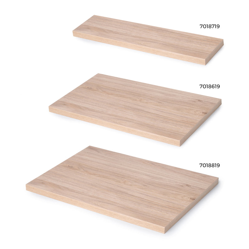 Piano D’Appoggio per Scaffali 600x200 mm in Legno Emuca Rovere