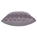 Set 2 Cuscini Decorativi 43x43x6 cm in Poliestere VdE Tivoli 1996 Triangoli Grigio