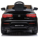 Macchina Elettrica per Bambini Licenza Mercedes-Benz GLC 63S AMG 12V con Sedile in Pelle Telecomando Nero
