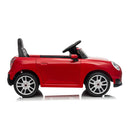 Macchina Elettrica per Bambini Licenza Ufficiale Mini Cooper S Cabrio 12V Sedili in Pelle e Telecomando Rosso