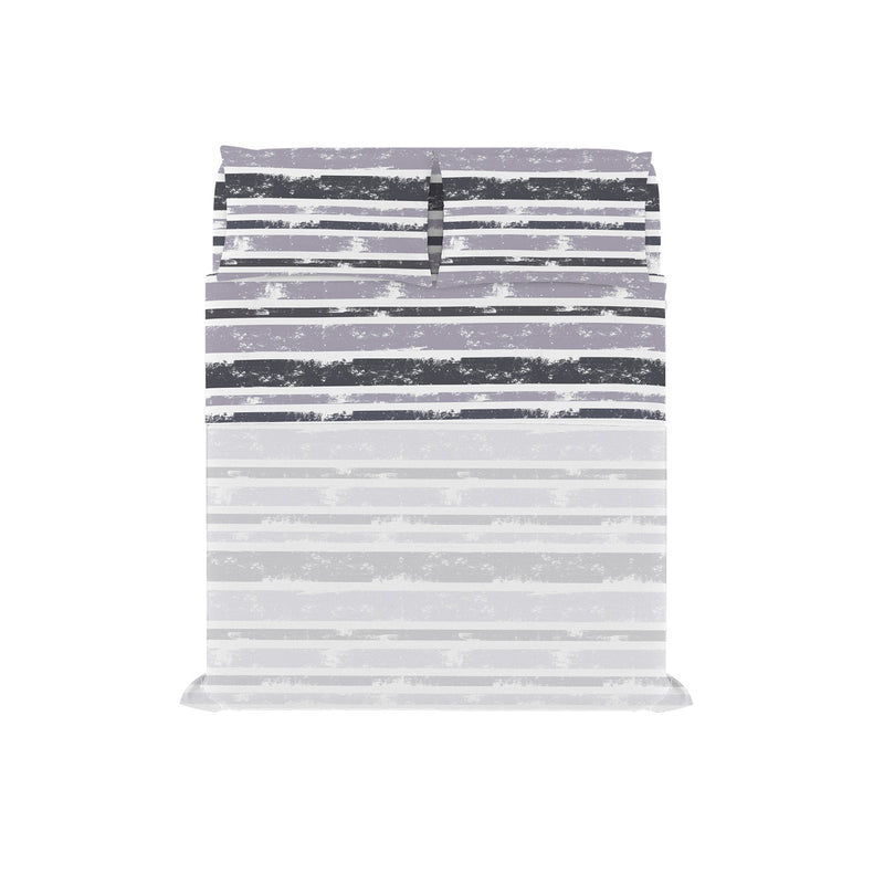 Set Lenzuola con Stampa Sopra Sotto e Federe Linea River Oka Varie Misure