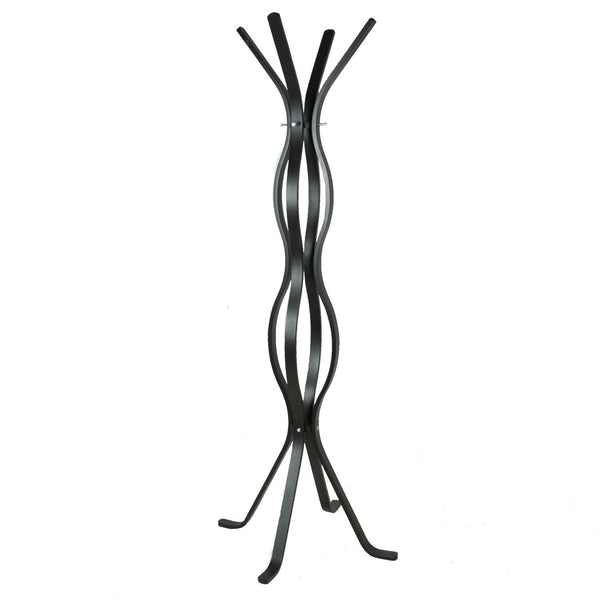 Portemanteau en Bois 4 Bras 60x60H178cm Ondulé Noir Adami prezzo