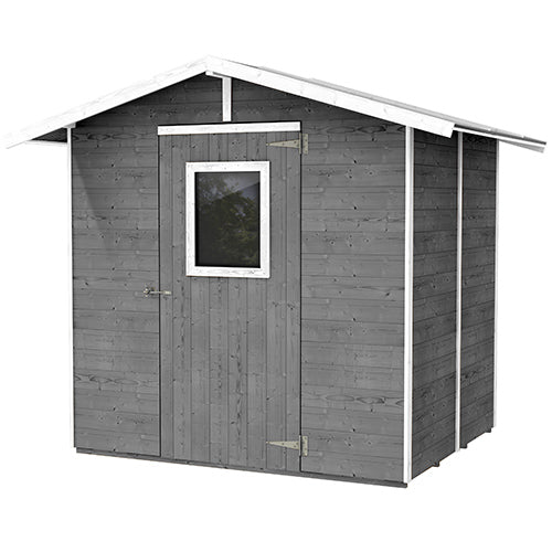 Abri en Bois Gris Boîte à Outils avec Porte et Fenêtre 200X305X214Cm  online