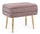 Banc de Rangement Simple Pavlina en Tissu Effet Velours Mauve