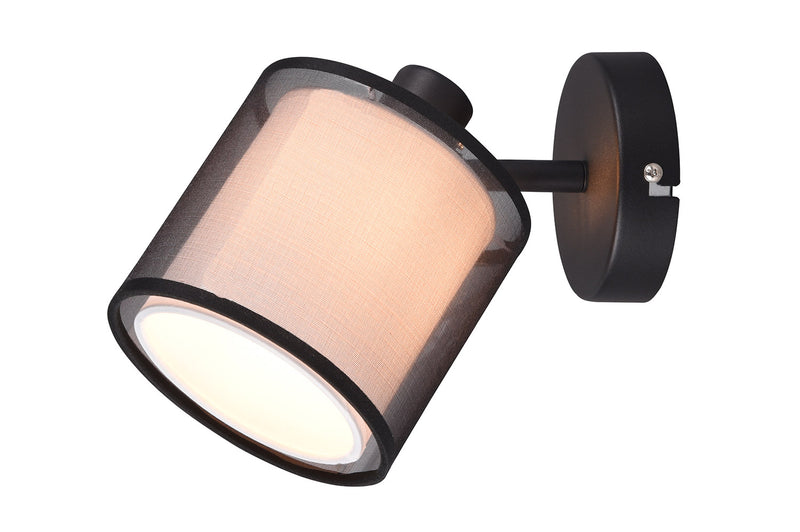 Faretto da Interno Attacco E14 in Metallo Nero Opaco