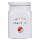 Barattolo Pangrattato 9,5x9,5x14,5 cm in New Bone China VdE Tivoli 1996 Le Travisate Bia